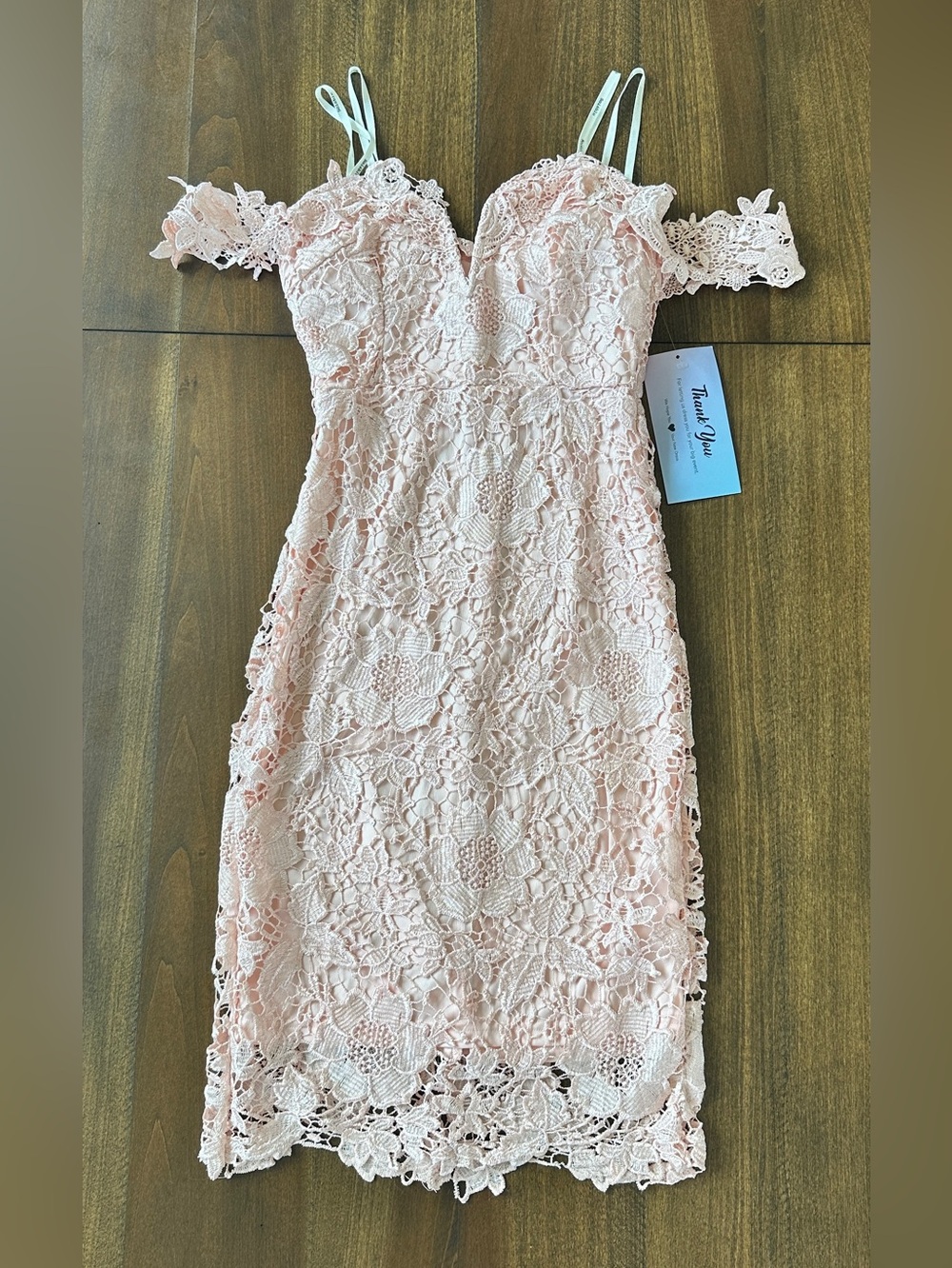 Soieblu Embroidered Mini Dress Size Small Blush Pink NWT